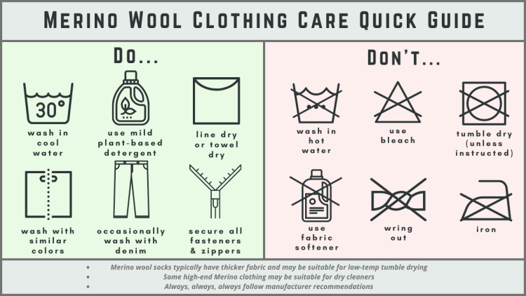 Merino Wool Clothing Care Guide