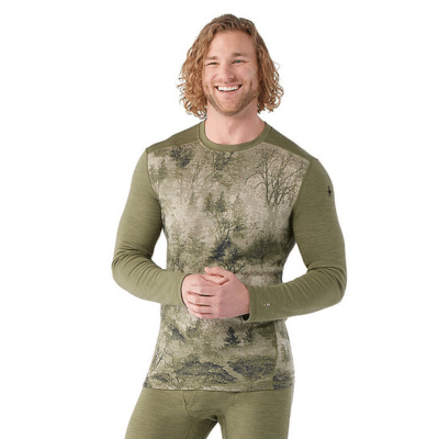Smartwool Men's Classic Thermal Base Layer Crew Camo